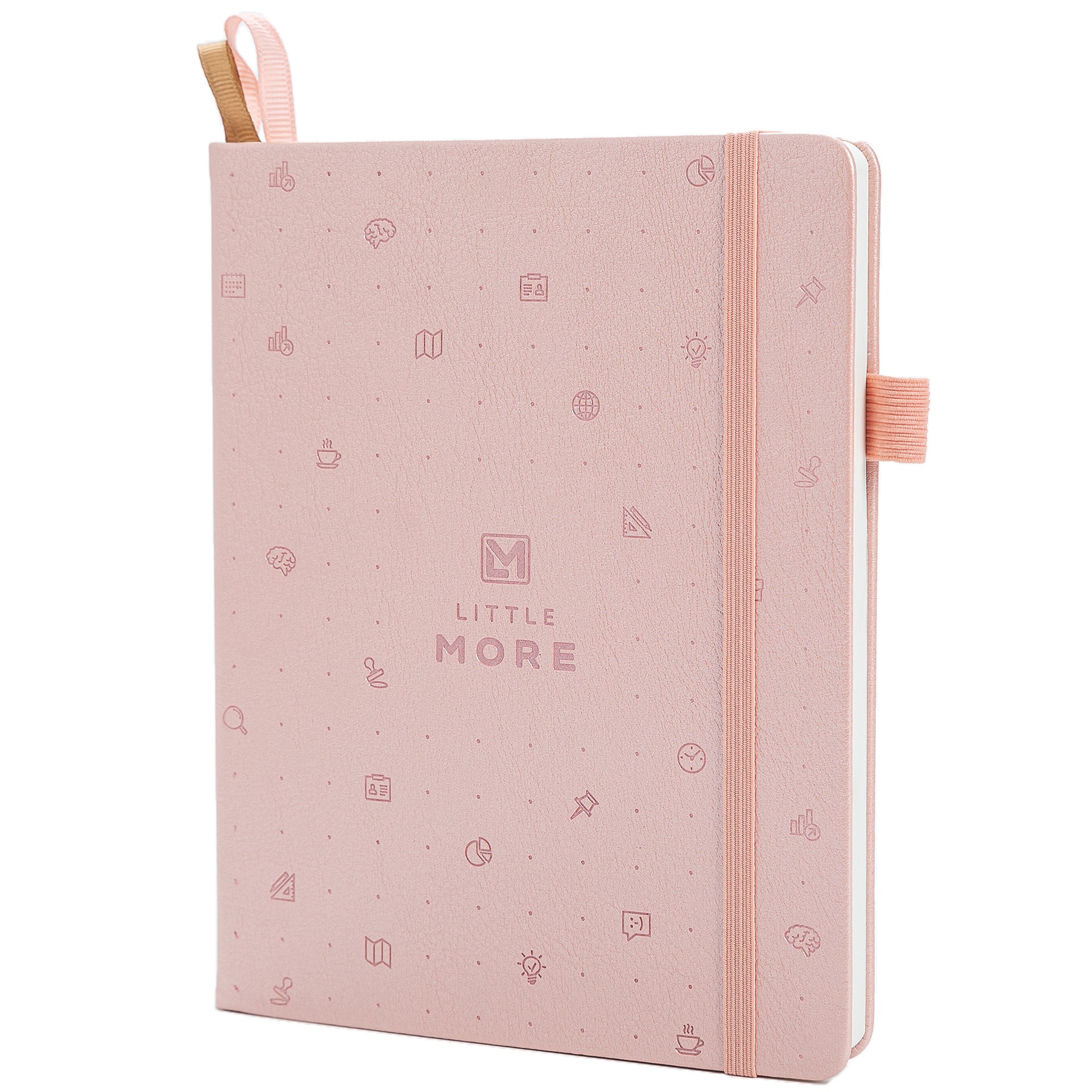 Little More Premium Dotted Journal - with Perforated Pages - Rose Gold, Size: 7 x 5.5